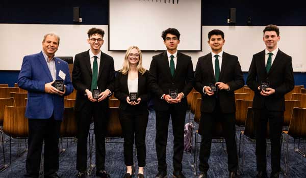 Undergraduate students from the Fowler College of Business advanced to the next level after winning their two competitions